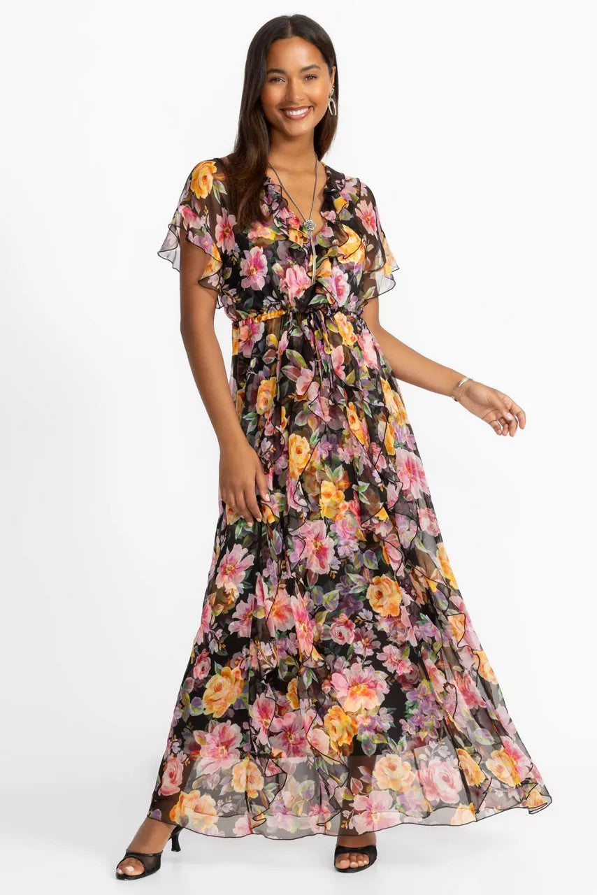 Johnny Was SURI RUFFLE MAXI DRESS