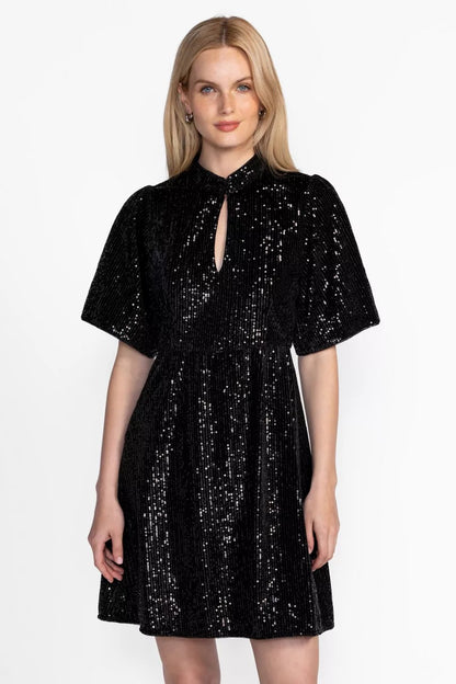 Johnny Was EVE SEQUIN MINI DRESS