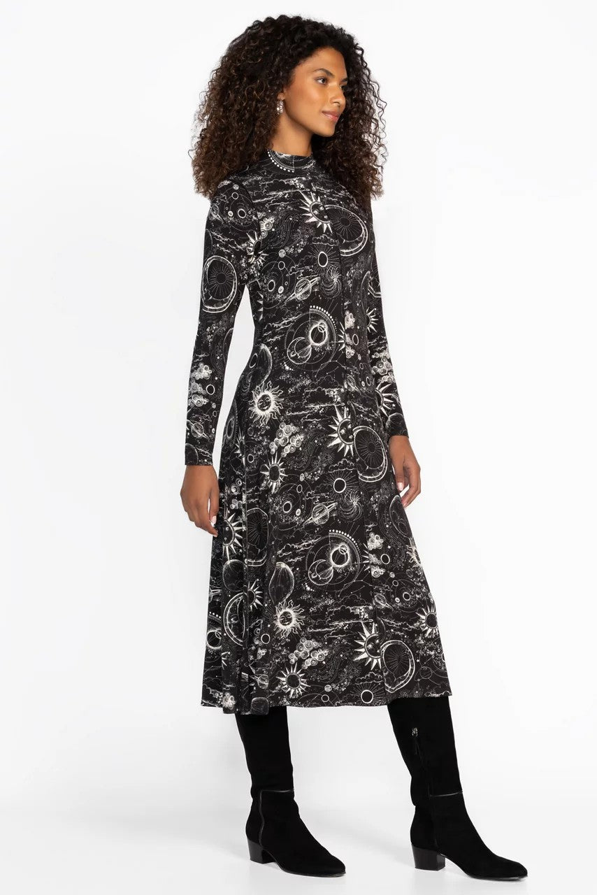 Johnny Was THE JANIE FAVORITE SEAMED MOCK NECK DRESS