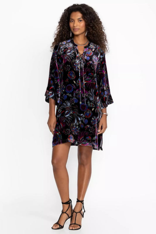 Johnny Was TIE FRONT KIMONO DRESS