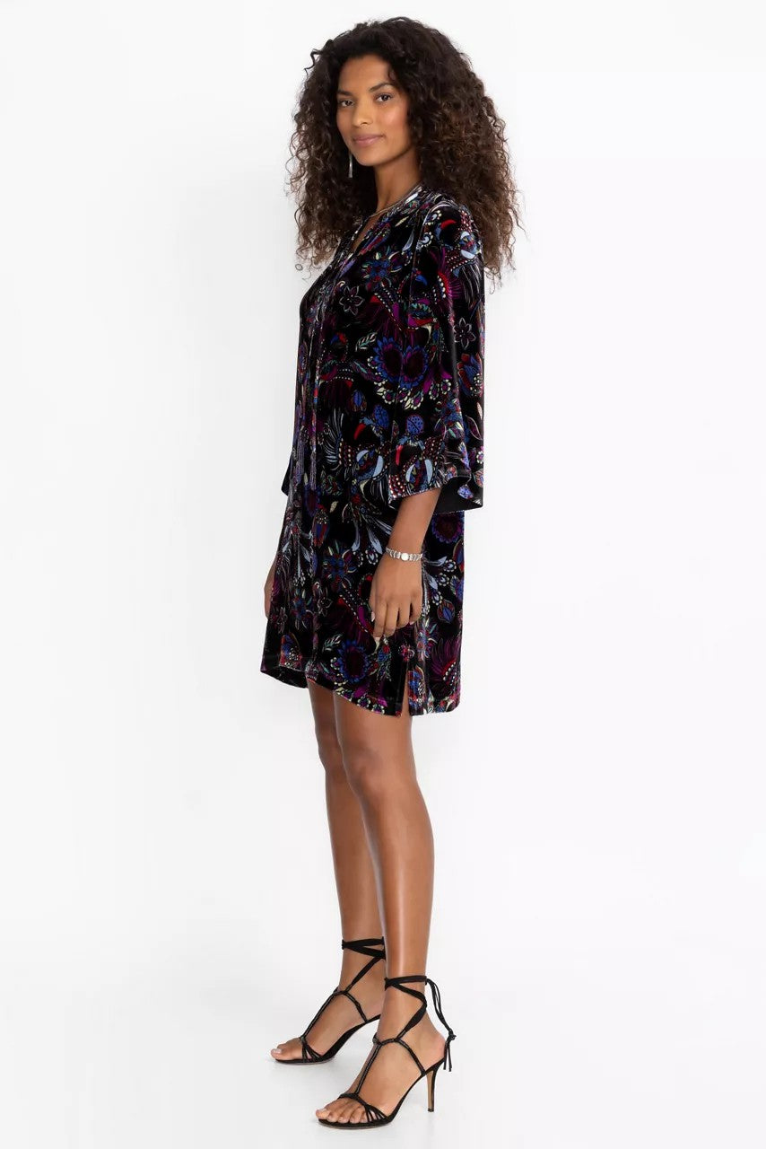 Johnny Was TIE FRONT KIMONO DRESS