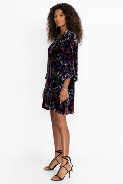 Johnny Was TIE FRONT KIMONO DRESS