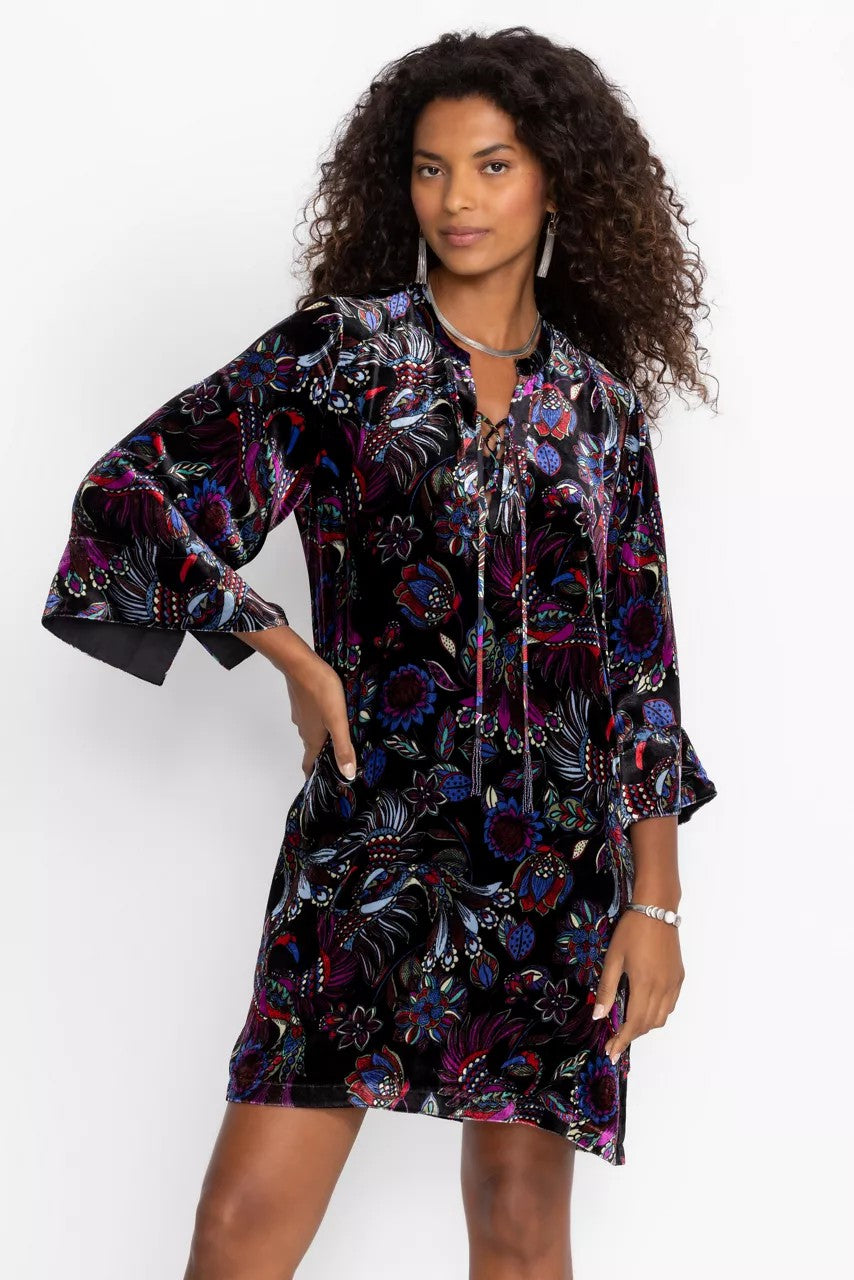 Johnny Was TIE FRONT KIMONO DRESS
