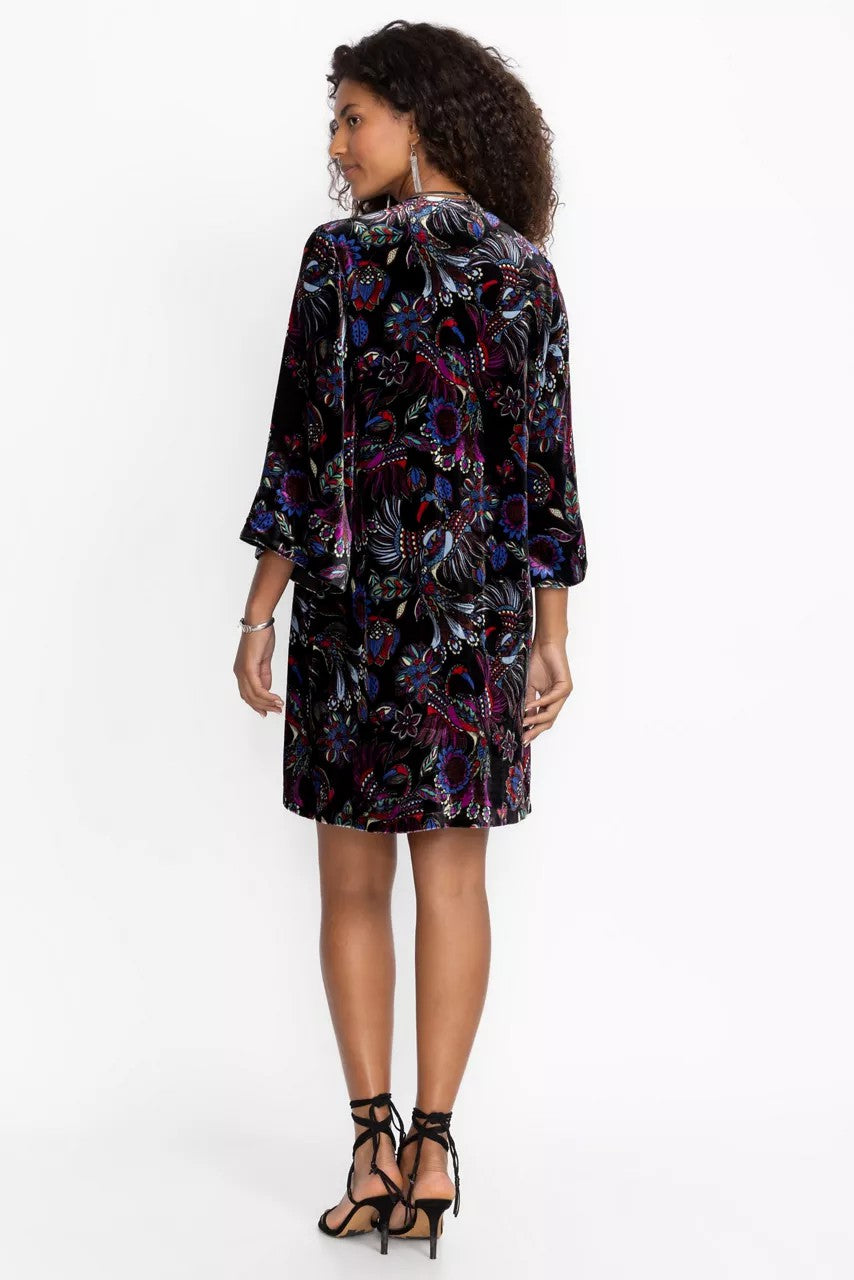 Johnny Was TIE FRONT KIMONO DRESS