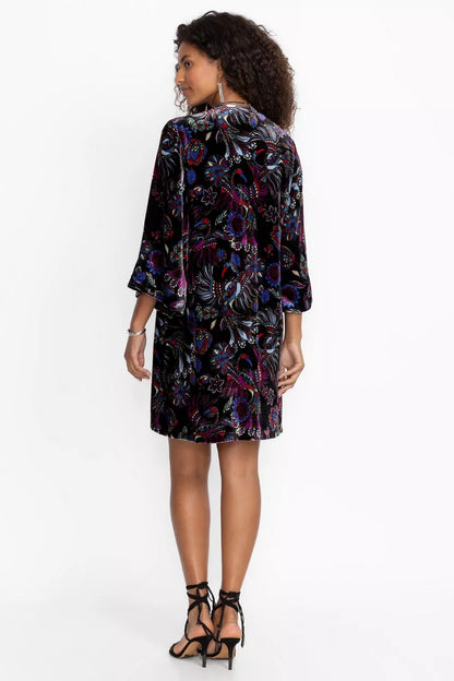 Johnny Was TIE FRONT KIMONO DRESS
