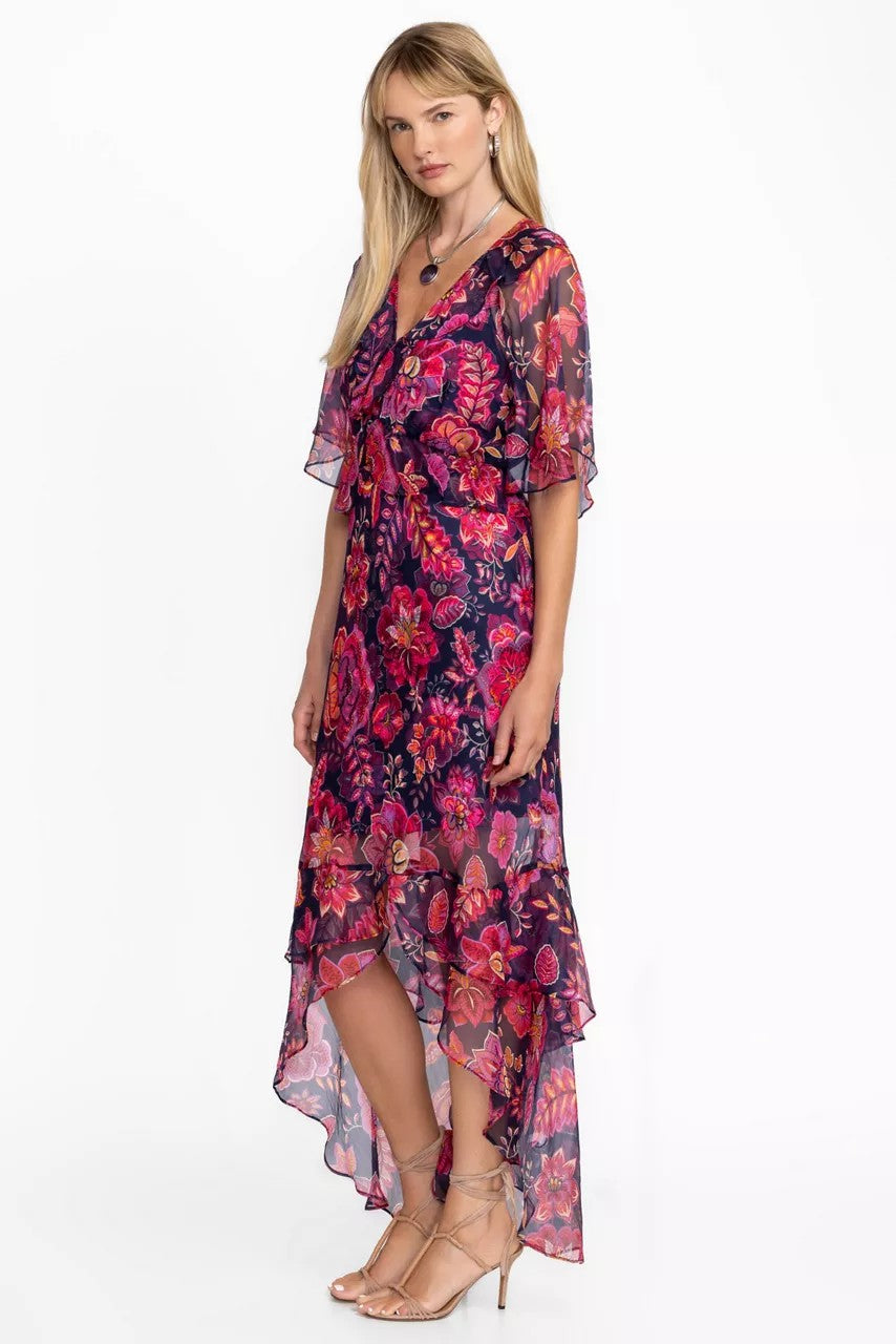 Johnny Was LUXEE RUFFLE MAXI DRESS