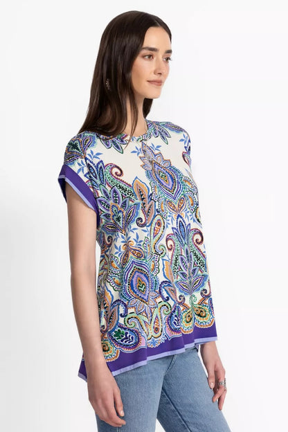 Johnny Was THE JANIE FAVORITE CREW NECK DRAPED TEE