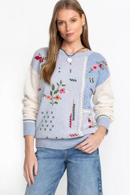 Johnny Was THE PATCHWORK WHIPSTITCH PULLOVER