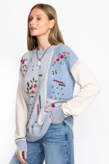 Johnny Was THE PATCHWORK WHIPSTITCH PULLOVER