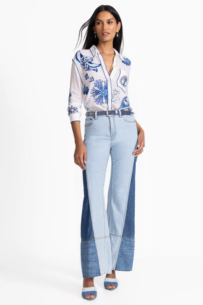 Johnny Was POCKET RELAXED SHIRT