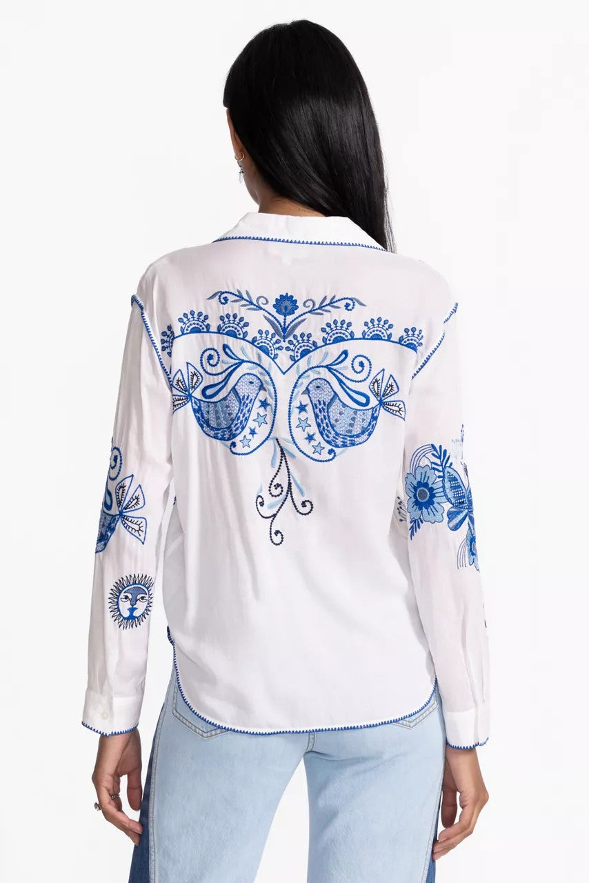 Johnny Was POCKET RELAXED SHIRT