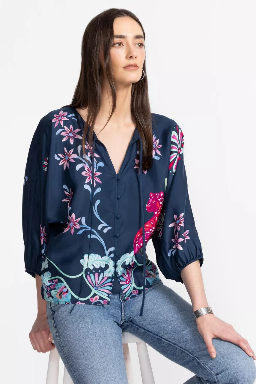 Johnny Was HARLYN BUTTON FRONT BLOUSE