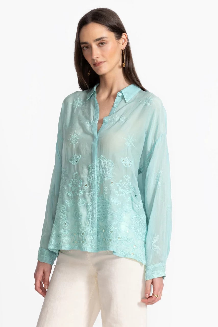Johnny Was SLIM AUDREY BUTTON DOWN
