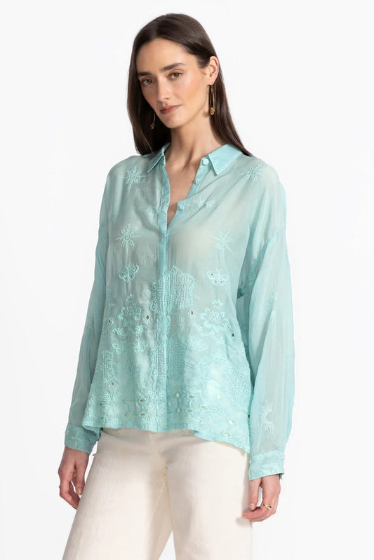 Johnny Was SLIM AUDREY BUTTON DOWN
