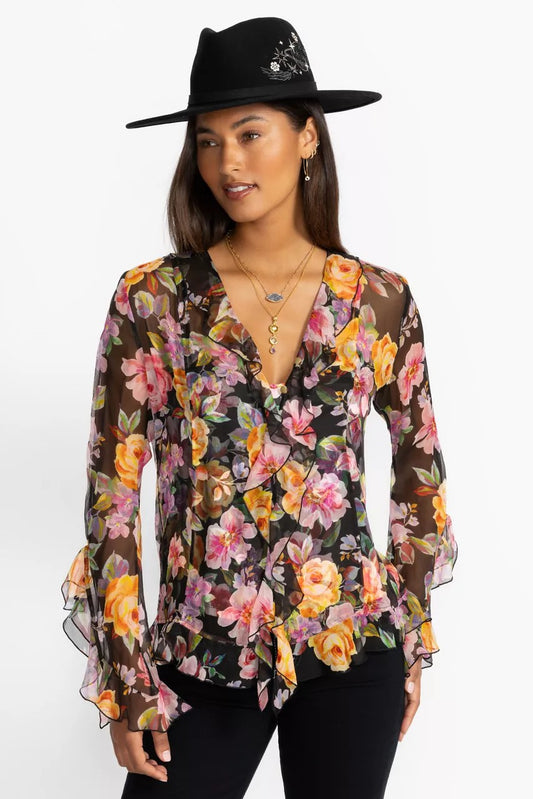 Johnny Was KYLIE RUFFLE BLOUSE