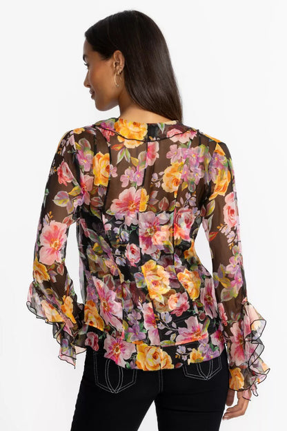 Johnny Was KYLIE RUFFLE BLOUSE