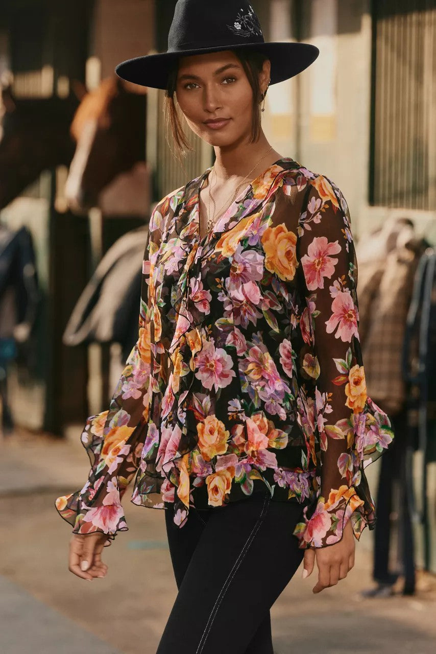 Johnny Was KYLIE RUFFLE BLOUSE