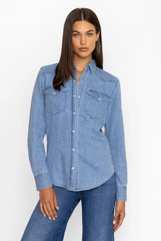 Johnny Was PROVENCE DENIM SHIRT