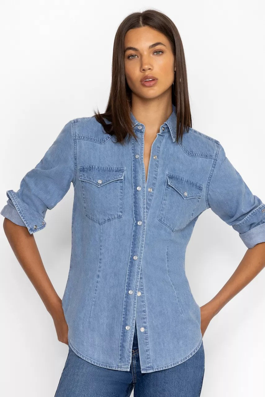 Johnny Was PROVENCE DENIM SHIRT