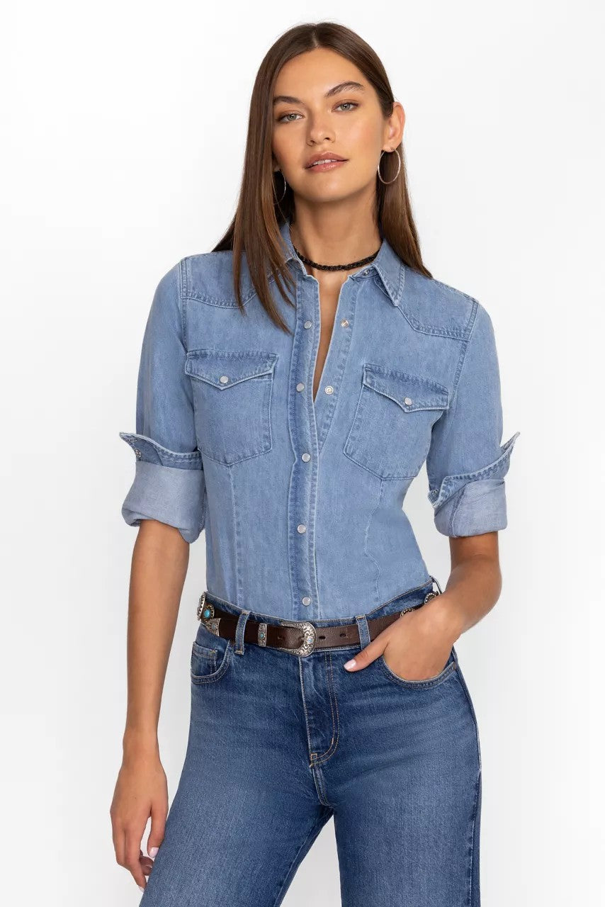 Johnny Was PROVENCE DENIM SHIRT