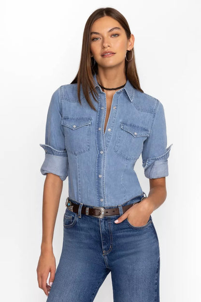 Johnny Was PROVENCE DENIM SHIRT