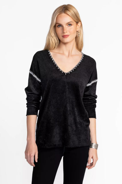 Johnny Was THE CHENILLE CLASSIC WHIPSTITCH PULLOVER
