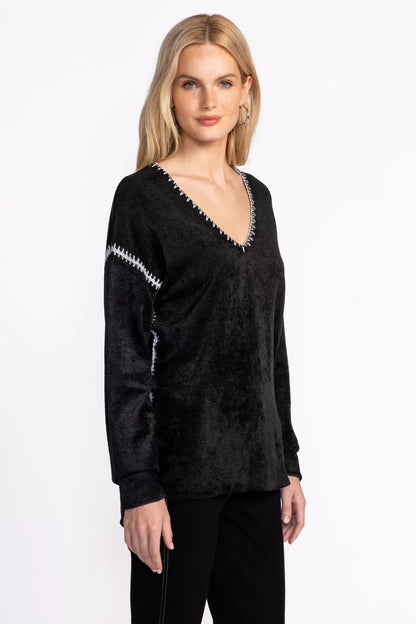 Johnny Was THE CHENILLE CLASSIC WHIPSTITCH PULLOVER