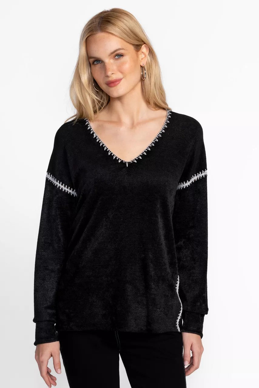 Johnny Was THE CHENILLE CLASSIC WHIPSTITCH PULLOVER