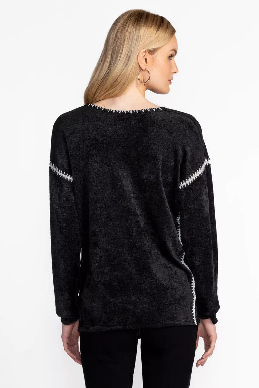 Johnny Was THE CHENILLE CLASSIC WHIPSTITCH PULLOVER