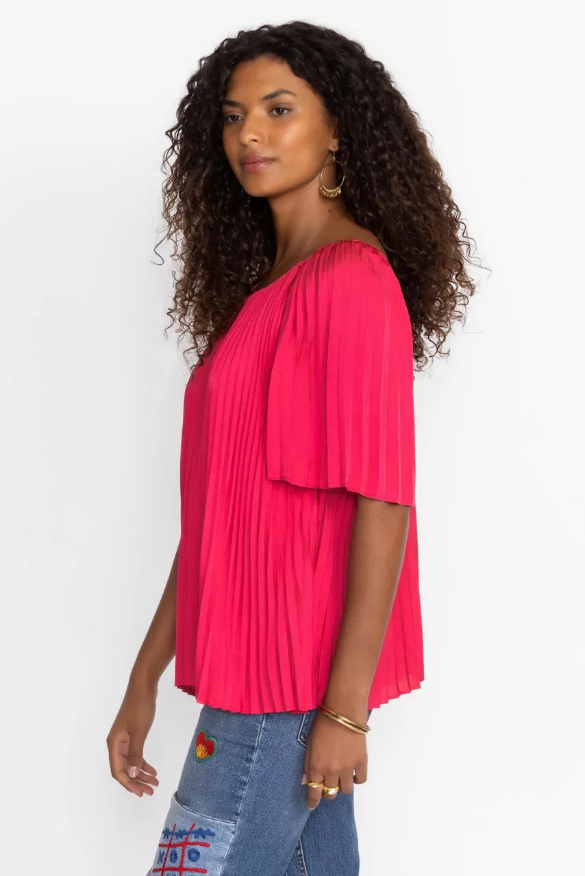 Johnny Was GEORGINNA PLEATED BLOUSE