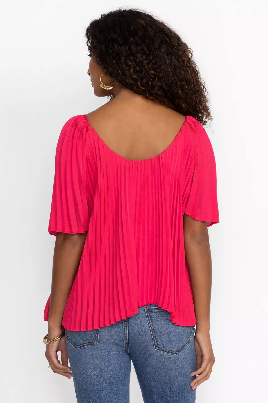 Johnny Was GEORGINNA PLEATED BLOUSE