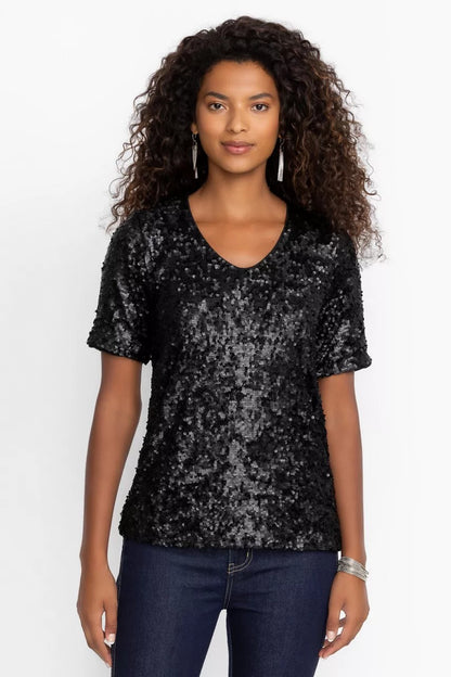 Johnny Was BRADLEY SEQUIN BLOUSE