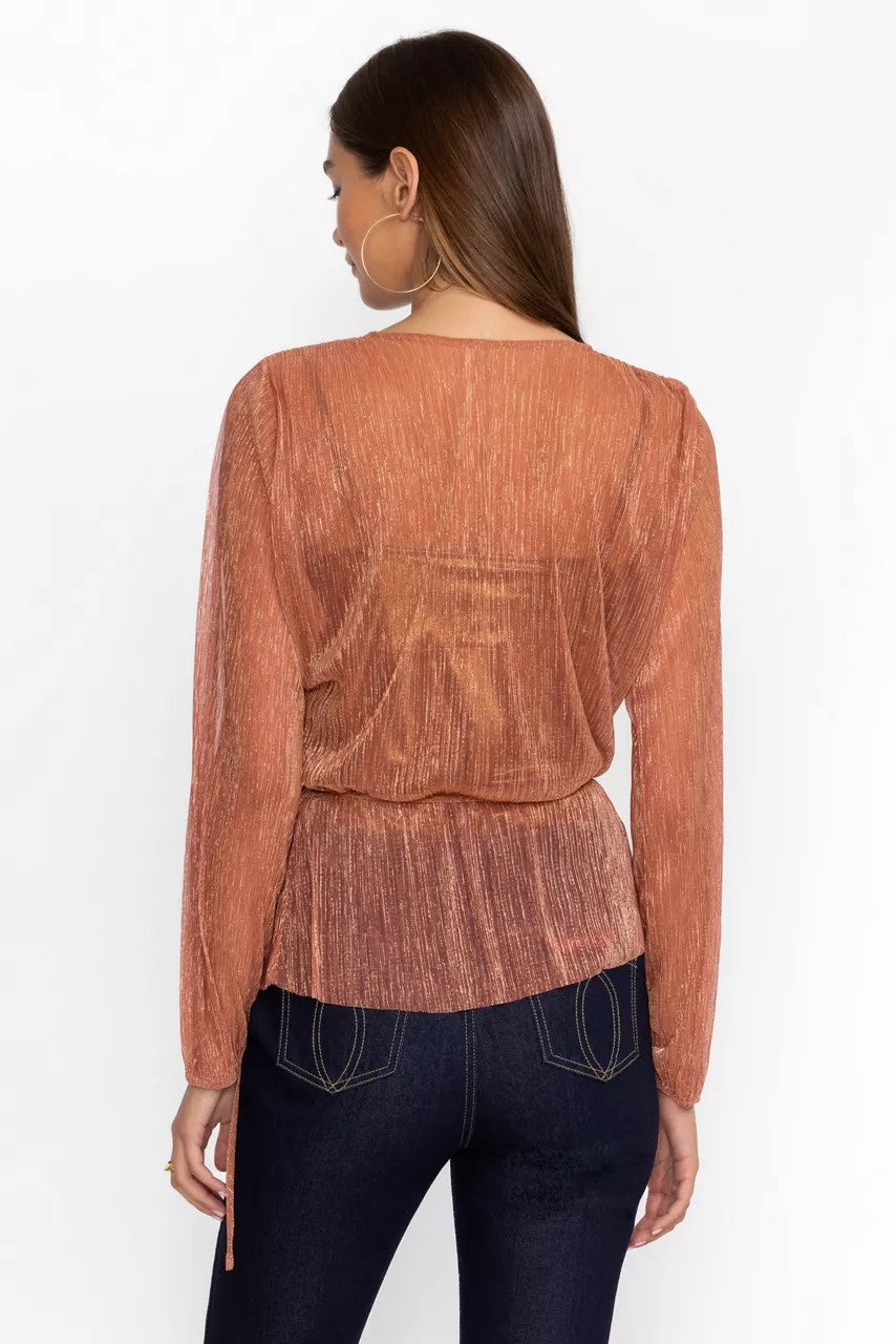 Johnny Was DUFFIE WRAP BLOUSE