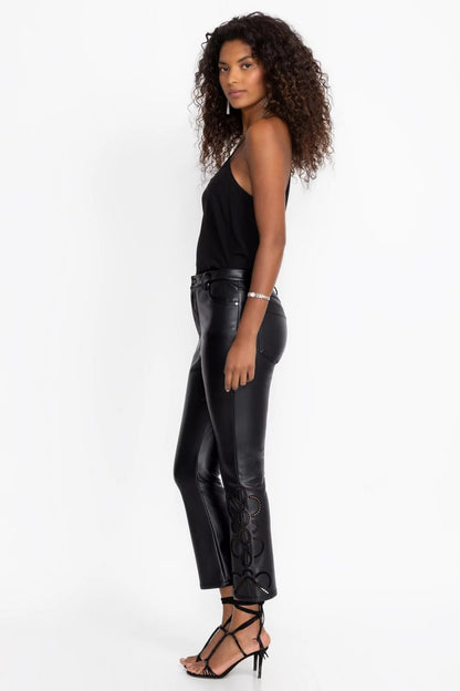 Johnny Was THE CROPPED BABY BOOT VEGAN LEATHER PANT