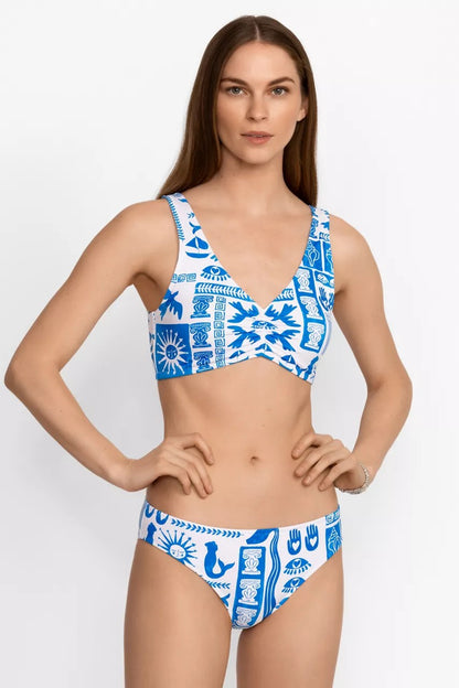 Johnny Was ACANTHA RUCHED BIKINI TOP
