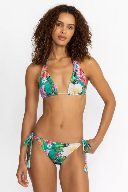 Johnny Was PEACOCK GOZA STRING BIKINI TOP