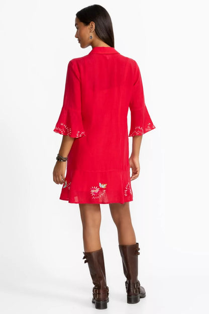 Johnny Was TIERED FLOUNCE DRESS