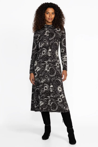 Johnny Was THE JANIE FAVORITE SEAMED MOCK NECK DRESS