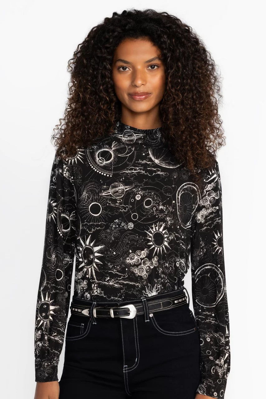 Johnny Was THE JANIE FAVORITE PUFF SLEEVE MOCK NECK