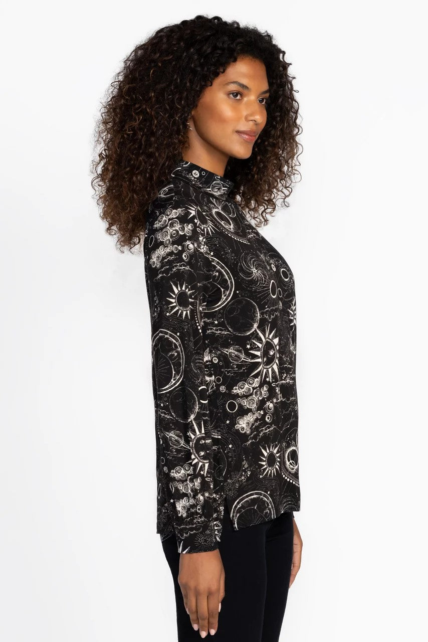 Johnny Was THE JANIE FAVORITE PUFF SLEEVE MOCK NECK