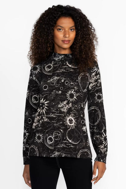Johnny Was THE JANIE FAVORITE PUFF SLEEVE MOCK NECK