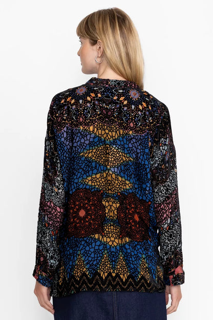 Johnny Was AUDREY OVERSIZED BURNOUT SHIRT