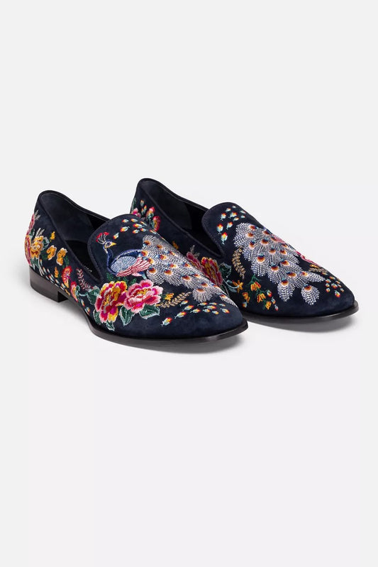 Johnny Was DARNAHTA EMBROIDERED SMOKING LOAFER