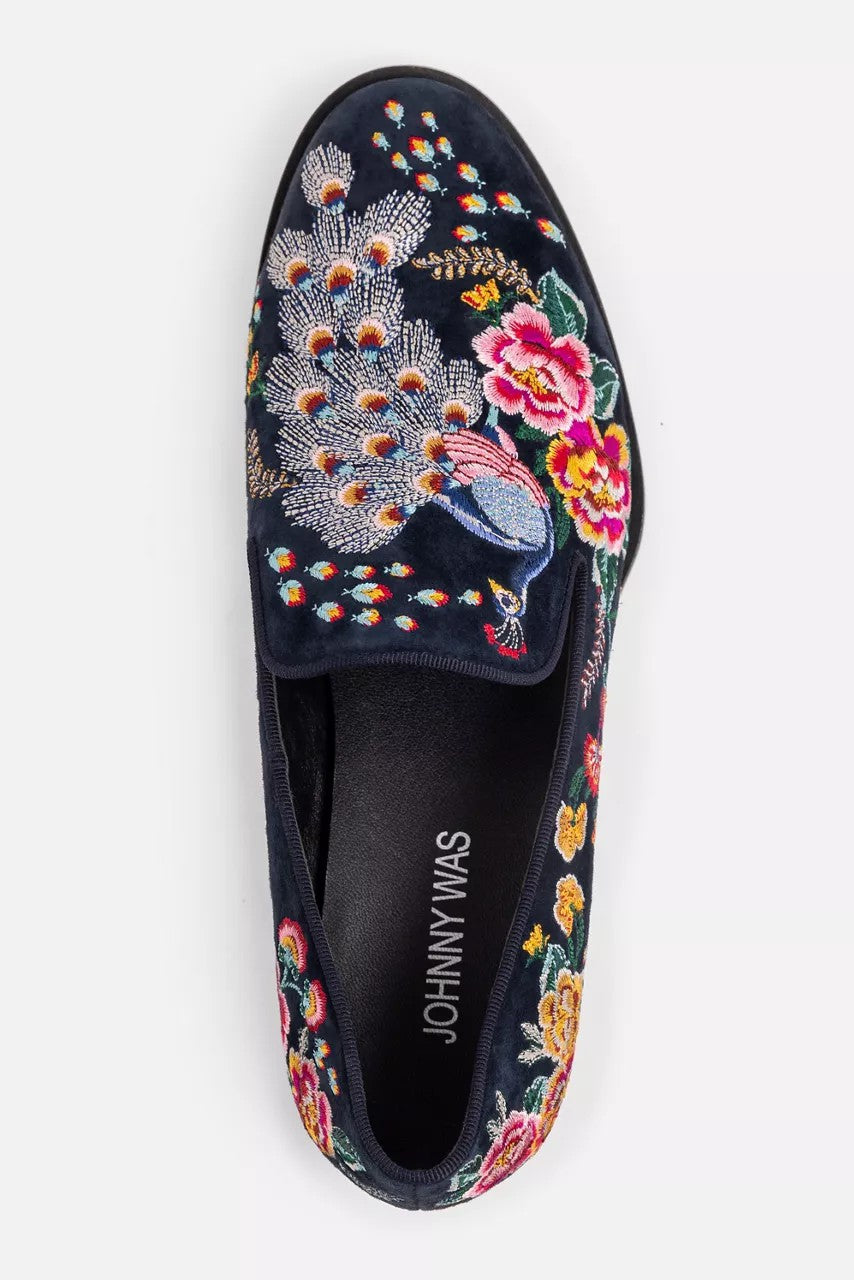 Johnny Was DARNAHTA EMBROIDERED SMOKING LOAFER