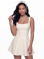 Eliza Open-Back Champagne Dress | Nana Jacqueline