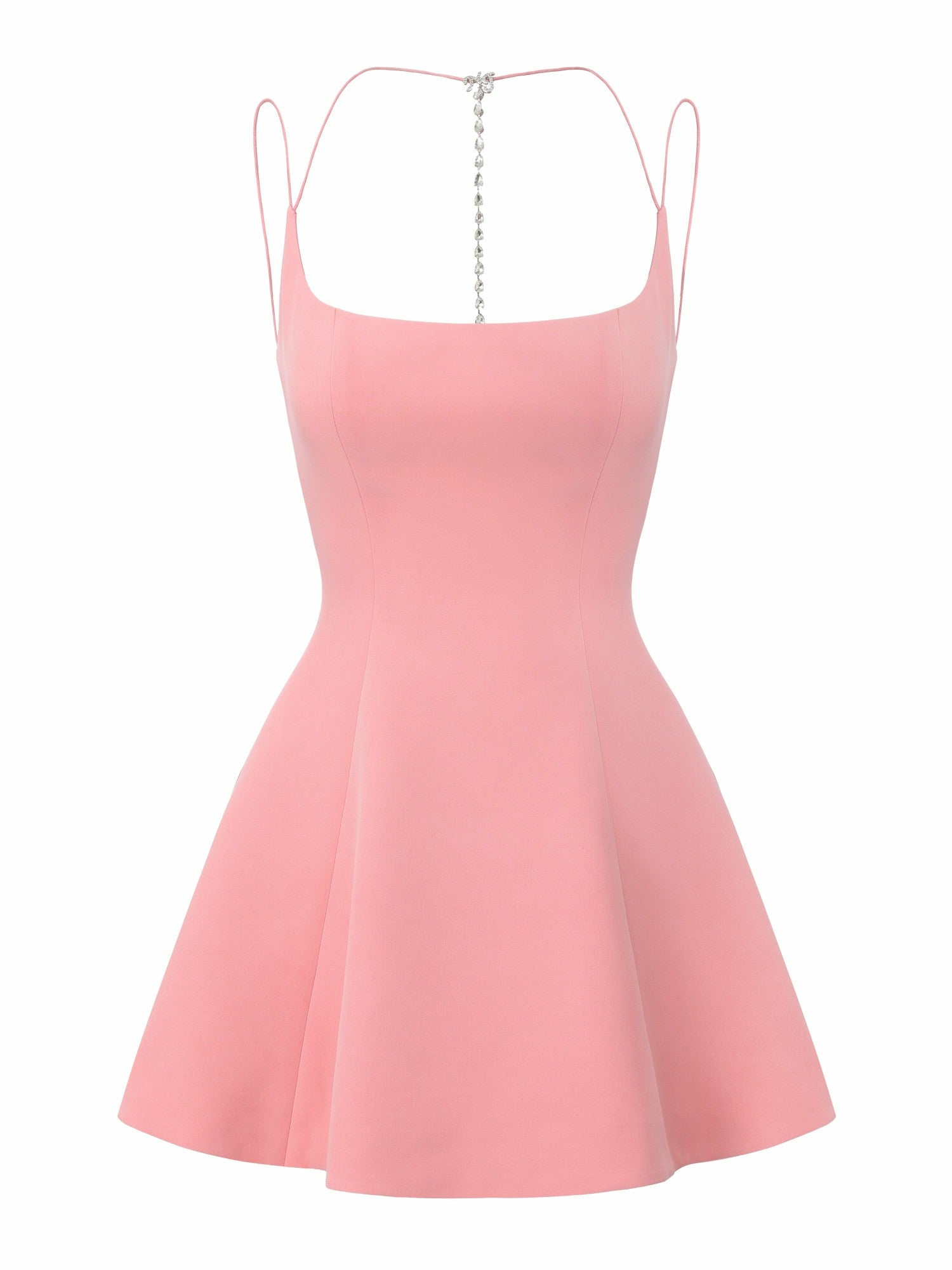 Giana Open-Back Crystal Pink Dress | Nana Jacqueline