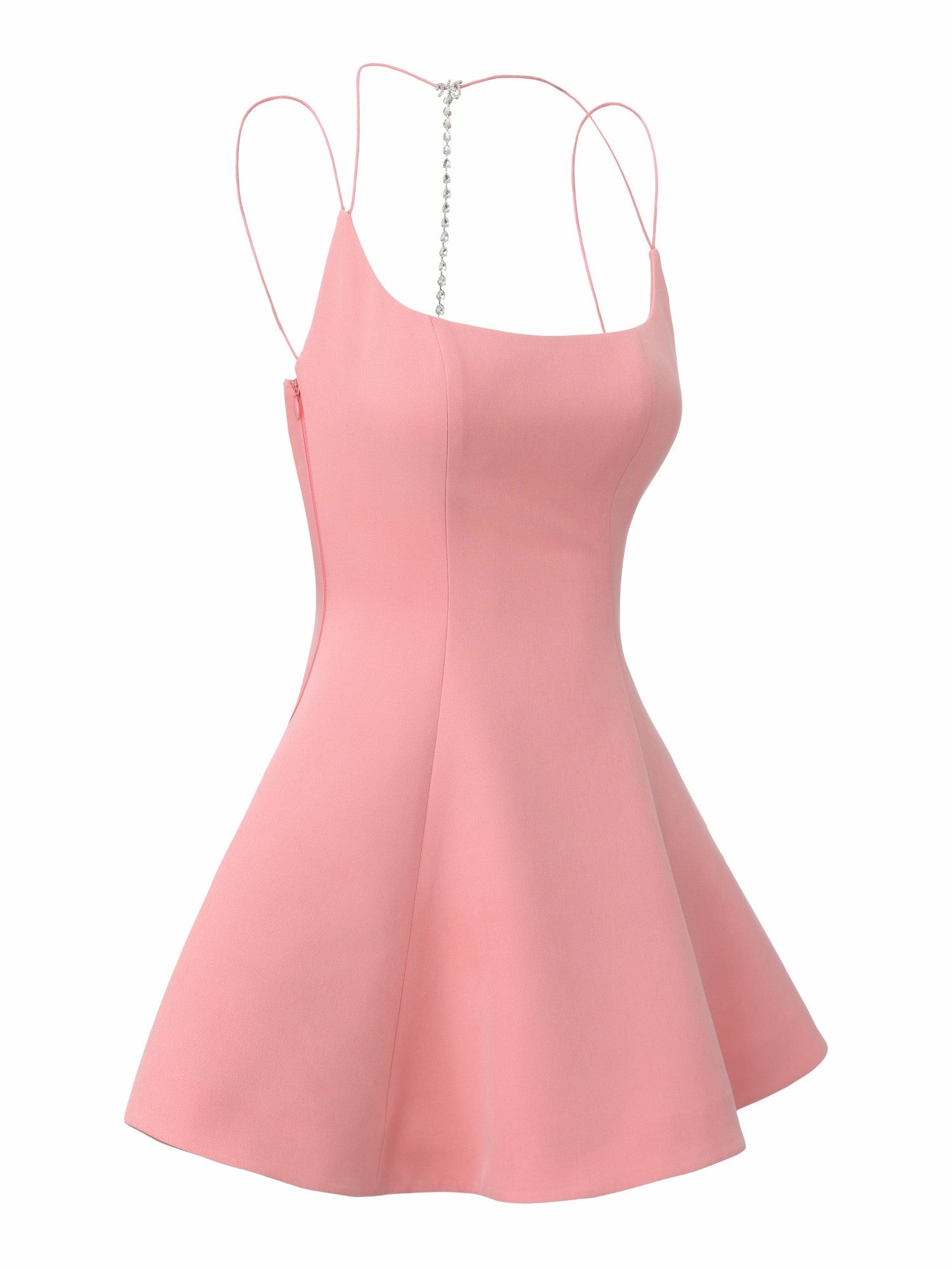 Giana Open-Back Crystal Pink Dress | Nana Jacqueline