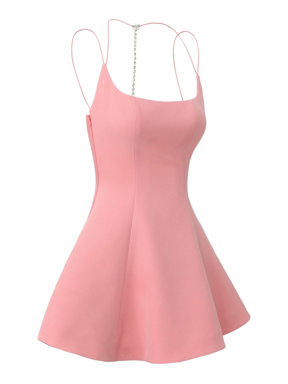 Giana Open-Back Crystal Pink Dress | Nana Jacqueline