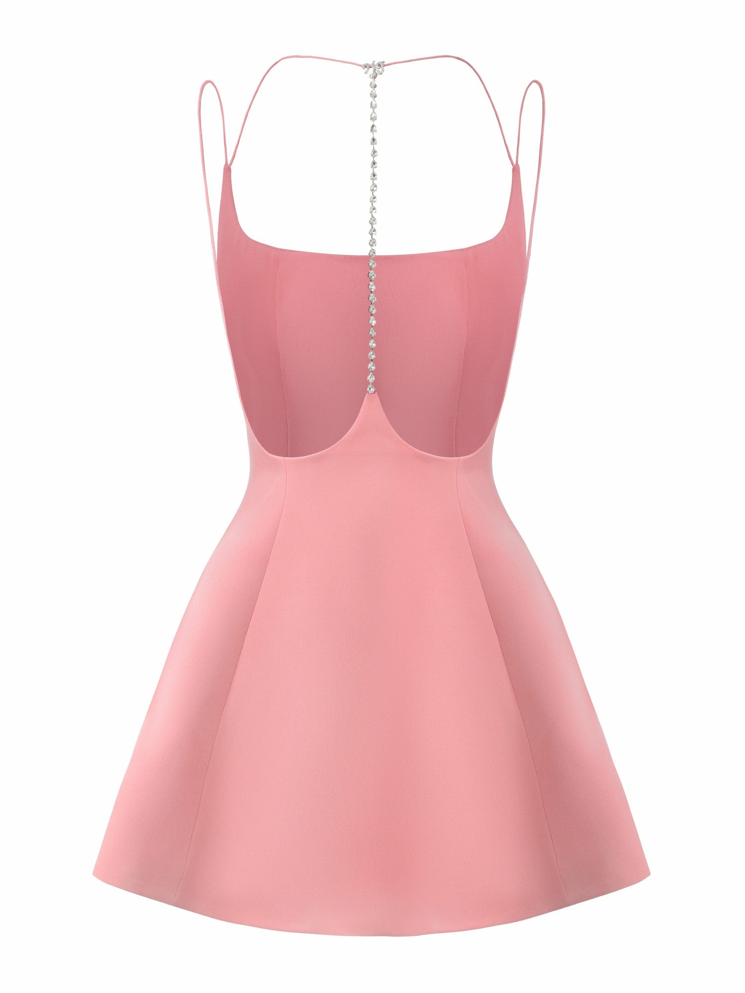 Giana Open-Back Crystal Pink Dress | Nana Jacqueline