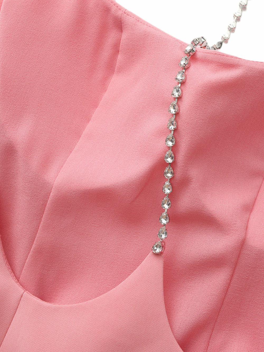 Giana Open-Back Crystal Pink Dress | Nana Jacqueline